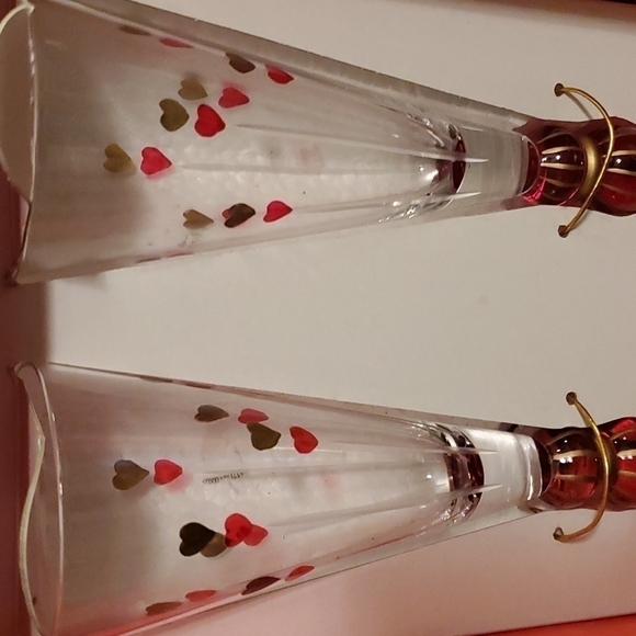 Mo Mo Panache Valentine's Day Champagne Stems Boxed Set NWOT - Picture 2 of 4